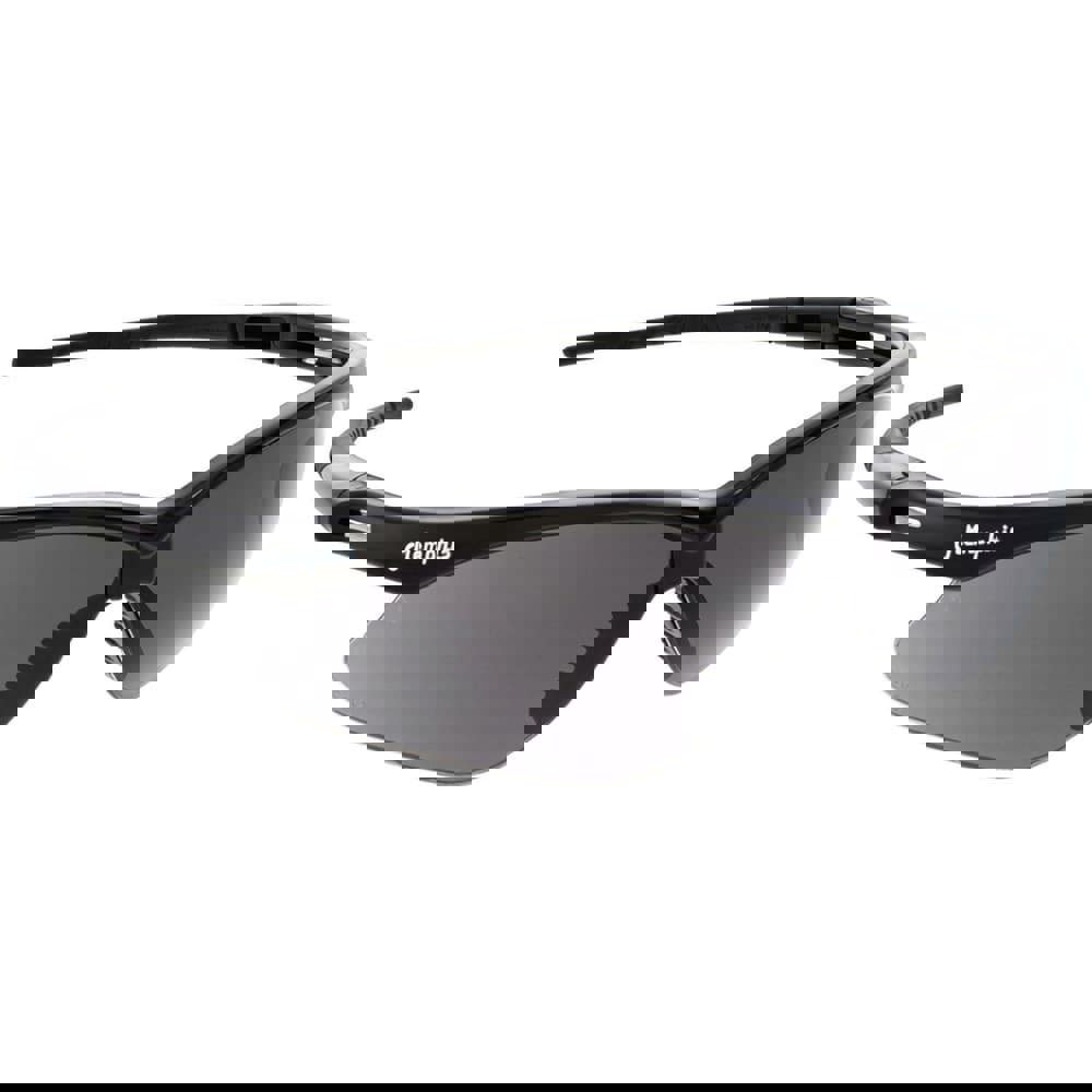 Safety Glass: Anti-Fog & Scratch-Resistant, Polycarbonate, Gray Lenses, Wraparound, UV Protection